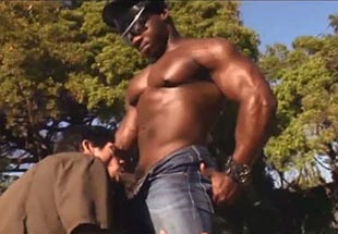 Roberto Sucks Big Black Cock